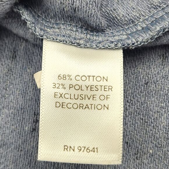 J Jill Fair Isle Embroidery Long Sleeve Top Sweatshirt Women Extra Large XL Blue - Picture 7 of 8